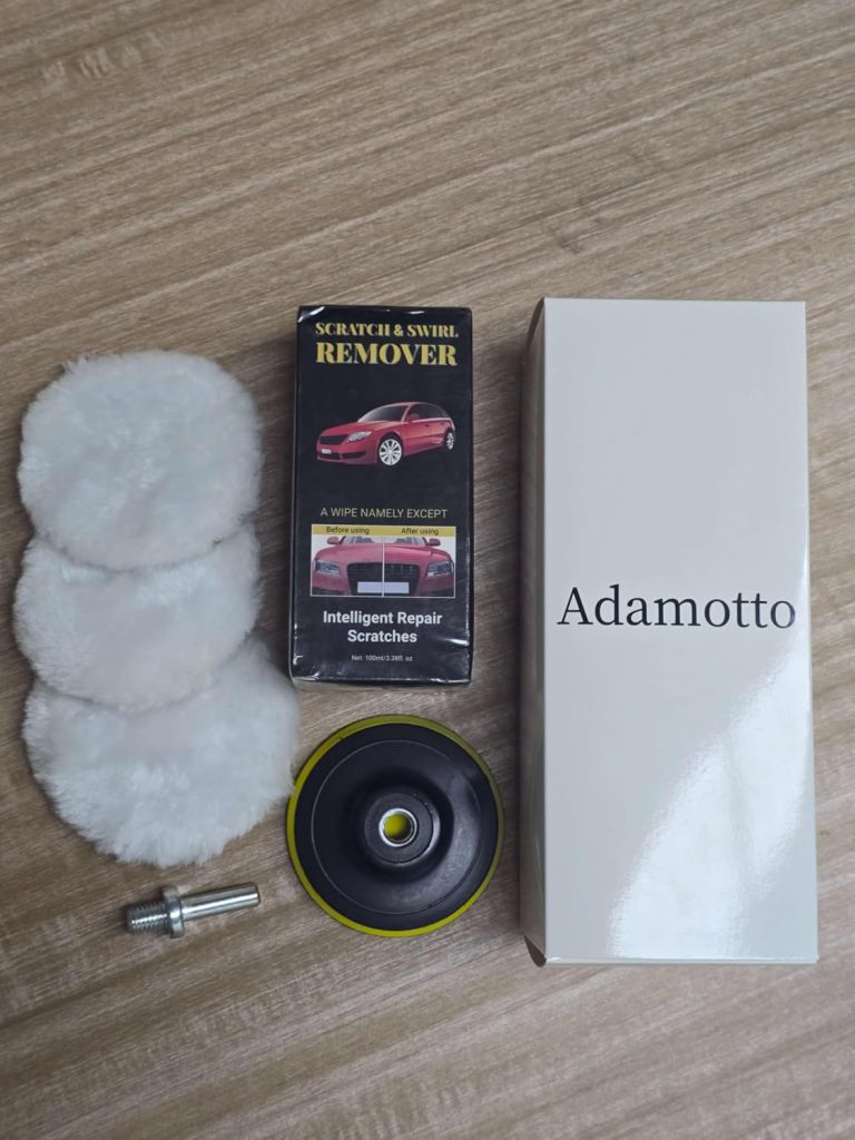 Adamotto Car Scratch Remover Kit, Polishing Compound for Car Paint Repair